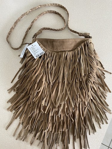 Ecote brown suede leather - ecote,
